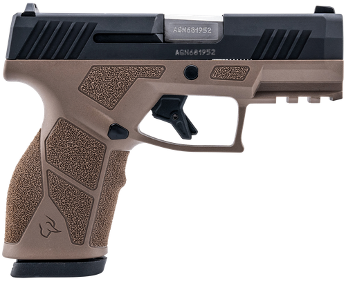 Taurus 1-GX2931B GX2  9mm Luger 13+1 3.37" Matte Stainless Steel Barrel, Matte Black Serrated Stainless Steel Slide, Brown Polymer Frame w/Picatinny Rail, Polymer Grip