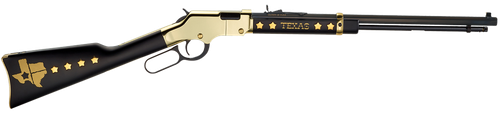 Henry H004TX Golden Boy Texas Tribute Full Size 22 Short, 22 Long, 22 LR, 16 LR/21 Short, 20" Blued Barrel, Brasslite Metal Finish & American Walnut Stock Right Hand