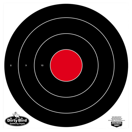 Birchwood Casey 35185 Dirty Bird  17.25" Bullseye Tagboard Hanging Black/White 5 Pack