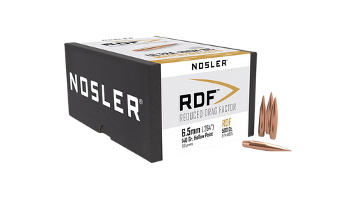 Nosler 49825 RDF Match 6.5Creedmoor 140gr Hollow Point Boat Tail 500/Box
