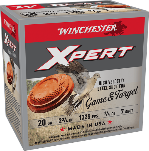 Winchester Ammo WE20GT7 Super X Xpert High Velocity 20Gauge 2.75" 3/4oz 7Shot 25 Per Box/10 Case