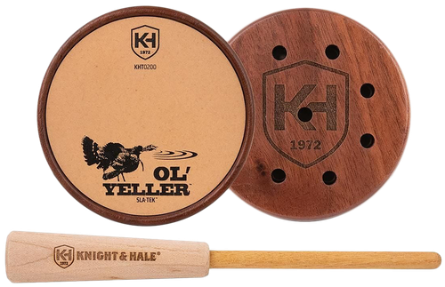 Knight & Hale KHT0200 Ol'Yeller SLA-TEK Pot Call Turkey Sounds Walnut/Yellowheart