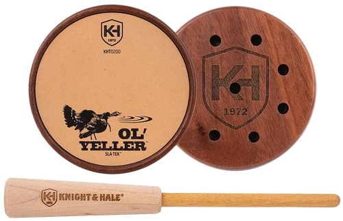 Knight & Hale KHT0200 Ol'Yeller SLA-TEK Pot Call Turkey Sounds Walnut/Yellowheart