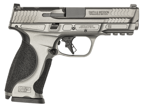 Smith & Wesson 13194 M&P M2.0 Optic Ready 9mm Luger 17+1 (3) 4.25", Tungsten Gray, Aluminum Frame with Picatinny Rail, Optic Cut Slide, Interchangeable Backstrap Grip, Ambi Controls