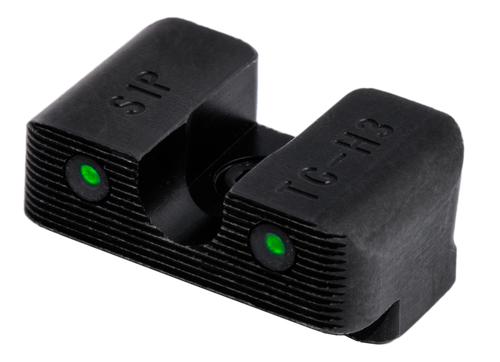TruGlo TG231S1W Tritium Pro  Black | Green Tritium White Outline Front Sight Green Tritium Rear Sight