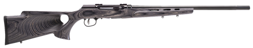 Savage Arms 47215 A Series Target Full Size 22LR 10+1 22" High Luster Heavy Target Barrel, High Luster Drilled & Tapped Carbon Steel Receiver, Gray Thumbhole Laminate Stock, Right Hand