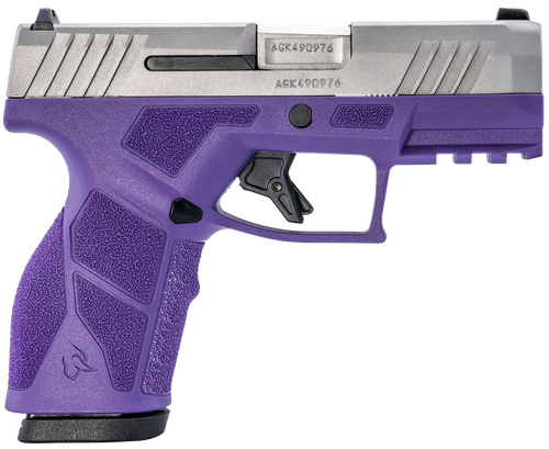 Taurus 1-GX2939DP-10 GX2  9mm Luger 10+1 3.37" Matte Stainless Steel Barrel, Matte Serrated Stainless Steel Slide, Dark Purple Polymer Frame w/Picatinny Rail, Polymer Grip