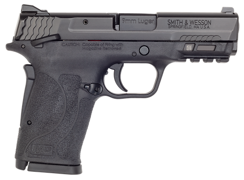 Smith & Wesson 12436 M&P Shield EZ M2.0 Compact Slim 9mm Luger 8+1 3.67" Black Armornite Barrel & Serrated Slide, Matte Black Polymer Frame w/Picatinny Rail Black Polymer Grips Right Hand