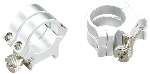 Weaver Mounts 49056 Quad Lock Detachable Rings  Silver 1" High