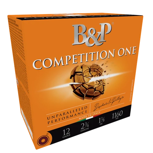B&P Ammunition 12B1CP9 Competition One  12Gauge 2.75" 1oz 9Shot 25 Per Box/10 Case