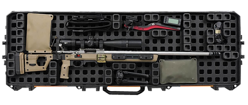 Magpul MAG1302BLK DAKA Grid Organizer Black Polypropylene for Pelican 800 Vault Double Rifle Case