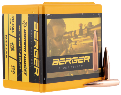 Berger Bullets 30429 Hybrid Target  30Cal 215gr 100/Box