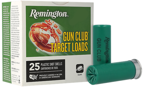 Remington Ammunition 20230 Gun Club  12Gauge 2.75" 1 1/8oz 8Shot 25 Per Box/10 Case