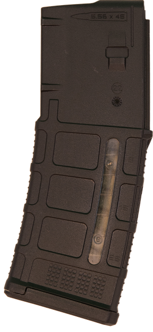 Magpul MAG556BLK PMAG GEN M3 30rd Detachable w/Capacity Window 223 Rem/5.56x45mm NATO Fits AR-15/M16/M4 Black Polymer