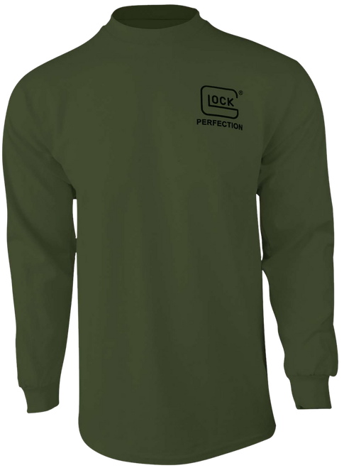 Glock AP96066 Born In Austria  Military Green Pre-Shrunk Cotton Long Sleeve Medium