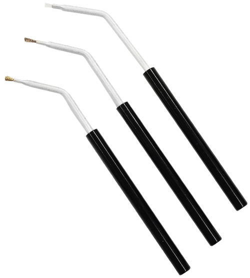 Birchwood Casey 41108 Angled Cleaning Brushes Bronze/Nylon/Stainless Steel Bristles 3 Pack