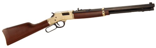 Henry H006M327 Big Boy Classic Full Size 327 Federal Mag 10+1 20" Blued Octagon Barrel, Polished Brass Receiver, American Walnut Stock Right Hand