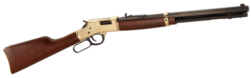 Henry H006M327 Big Boy Classic Full Size 327 Federal Mag 10+1 20" Blued Octagon Barrel, Polished Brass Receiver, American Walnut Stock Right Hand