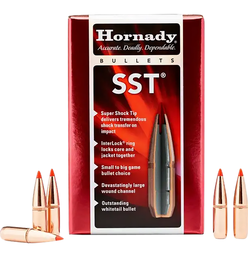 Hornady 27302 SST  270 Cal .277 130 gr Super Shock Tip 100 Per Box/ 25 Case