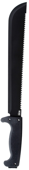 S.O.G SOG-MC01-N SOGfari  13" Black Powder Coated 3Cr13MoV SS Blade Black Kraton Handle 19" Long Includes Sheath
