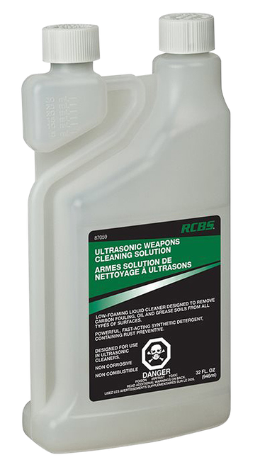 RCBS 87059 Ultrasonic Weapons Cleaning Solution Cleans Lubricates Protects 32 oz. Bottle
