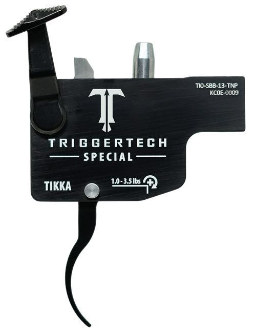 TriggerTech TI0SBB13TNP Diamond  Black Curved Lever Fits Tikka Right Hand