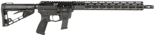 Wilson Combat TRAR9GB91610 AR9G Carbine 9mm Luger 17+1 16" Black Match Grade Threaded Barrel, Black Armor-Tuff Aluminum Receiver, M-LOK Handguard, Black Synthetic Rogers Super-Stoc w/Cam-Lock Stock