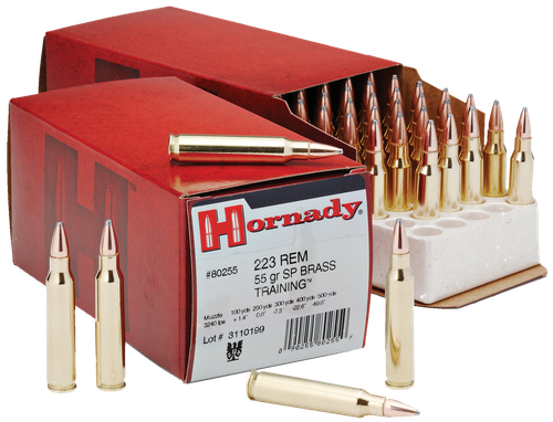 Hornady 80255 Custom  223Rem 55gr Spire Point 50 Per Box/10 Case
