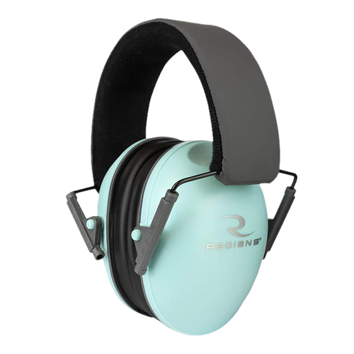 Radians LS0820CS Lowset Passive Muff 21 dB Over the Head Aqua Blue/Black Women 1 Pair