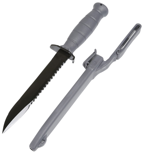 Glock KG039180 Field  7" Fixed Clip Point Plain/Saw Black High Carbon Steel Blade/ Gray Textured Trimond Polymer Handle Clamshell Packaging