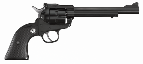 Ruger 0622 Single-Six Convertible 22 LR/22 WMR 6rd 6.50" Blued Alloy Steel Barrel, Cylinder & Frame, Black Checkered Rubber Grip, Transfer Bar Safety, Exposed Hammer