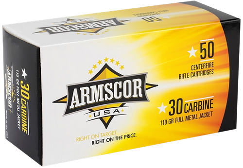 Armscor FAC30CIN USA  30Carbine 110gr Full Metal Jacket 50 Per Box/20 Case