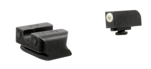 TruGlo TG231W1W Tritium Pro  Black | Green Tritium White Outline Front Sight Green Tritium Rear Sight