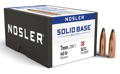 Nosler 38056 Solid Base  7mm 140gr Soft Point 50CT