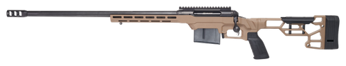 Savage Arms 57696 110 Precision 6.5 Creedmoor 10+1 24", Matte Black Rec/Barrel, Flat Dark Earth Cerakote MDT LSS XL Chassis, Polymer Grip, Left Hand