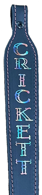 Crickett KSA802 Rifle Sling  Black w/ Pink Stitching Leather 23" OAL Rifle