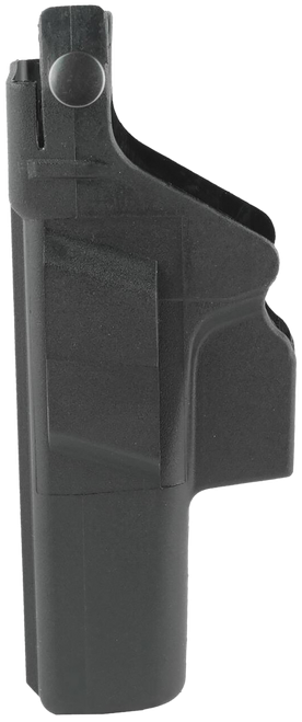 Glock HO17045 Duty  Holster OWB Black Polymer w/Thumb Break Retention Strap, For Use w/Glock 17 Gen3,4&5/22 Gen 3&4 Only/31 Gen3&4, Fits 1.77" (45mm) Belt, Right Hand