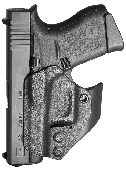 Mission First Tactical H2GL43AIWBM Minimalist Holster IWB Black Polymer Belt Clip Fits Glock 42/43/43X/48 Ambidextrous