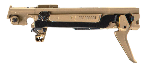 Sig Sauer 8900164 P365 Custom Works Fire Control Unit *FFL Item (FCU Only), 9mm Luger/380 ACP, Gold Nitride, Titanium Frame & Flat Face Trigger, Fits Sig P365 Parts