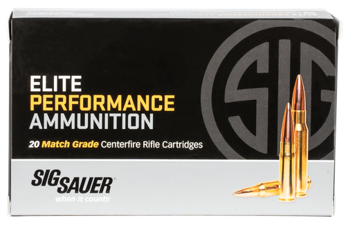 Sig Sauer E3WMM120 Marksman Elite  300 Win Mag 190 gr Open Tip Match 20 Per Box/ 25 Case