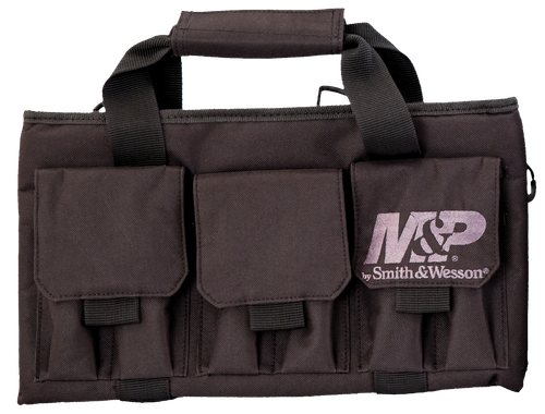 M&P Accessories 110028 Pro Tac Handgun Case Black Nylon Holds Handgun