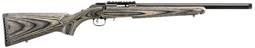 Ruger 8349 American Rimfire Target Full Size 22 WMR 9+1 18" Satin Blued Threaded Bull Barrel & Alloy Steel Receiver w/Scope Rail, Black Fixed Laminate Stock, Right Hand