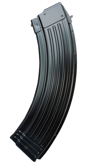 Global Ordnance LLC 810091157497   40rd Fully Ribbed 7.62x39mm Fits AK-47 Black Steel