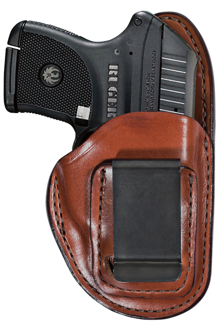 Bianchi 19234 100 Professional  IWB Size 11 Tan Leather Belt Clip Compatible w/Glock 19/23/Sig P228/Ruger Security-9 Belt 1.75" Wide Right Hand