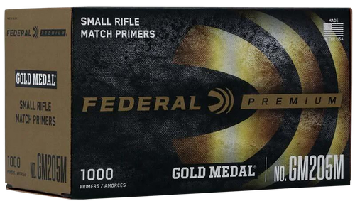 Federal GM205M Gold Medal Premium Small Rifle Multi Caliber 1000 Per Box/5 Case