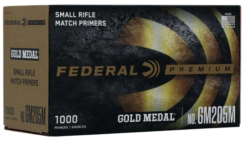Federal GM205M Gold Medal Premium Small Rifle Multi Caliber 1000 Per Box/5 Case