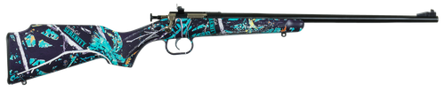 Crickett KSA2172 Youth  22 LR 1rd 16.12" Blued Barrel & Receiver, Fixed Front/Adjustable Rear Peep Sights, Muddy Girl Serenity Synthetic Stock w/11.5" LOP, Rebounding Firing Pin Safety