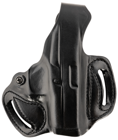DeSantis Gunhide 085BA8BZ0 Thumb Break Mini Slide OWB Black Leather Belt Slide Fits Glock 43/43x/48 Belt 1.75" Wide Right Hand