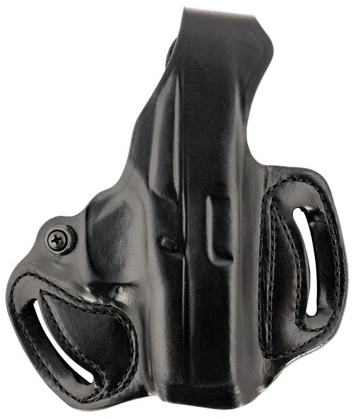 DeSantis Gunhide 085BA8BZ0 Thumb Break Mini Slide OWB Black Leather Belt Slide Fits Glock 43/43x/48 Belt 1.75" Wide Right Hand