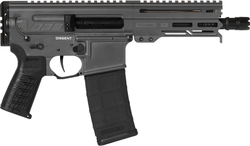 CMMG 30A0E33TNG Dissent MK4 300 Blackout 30+1 6.50", Tungsten Gray Cerakote Rec, OEM Grip, Picatinny Buffer Adapter, Zeroed Drop-In Single Stage Trigger